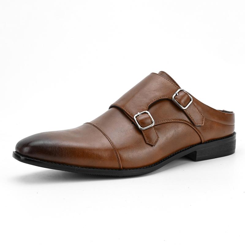 Mens Loafers & Slip-Ons | Holtlanflex Monkstrap Loafer Dress Shoes Cognac