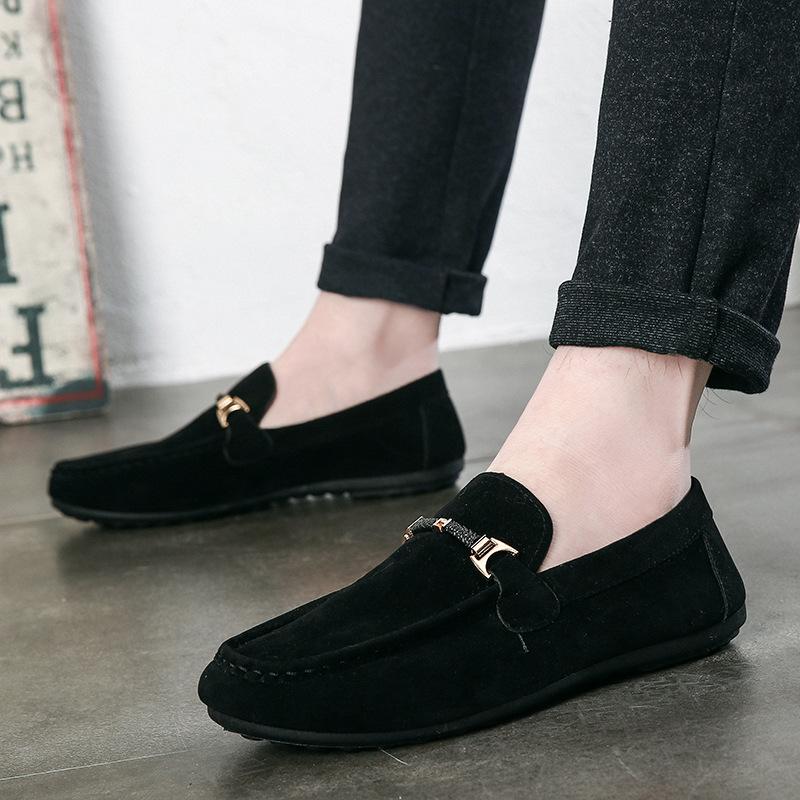 Mens Loafers & Slip-Ons | Sscuderia Driving Shoe Casual Shoes Black