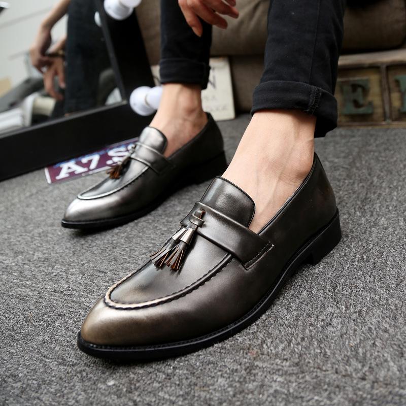 Mens Loafers & Slip-Ons | Vinci Loafer Dress Shoes Cognac