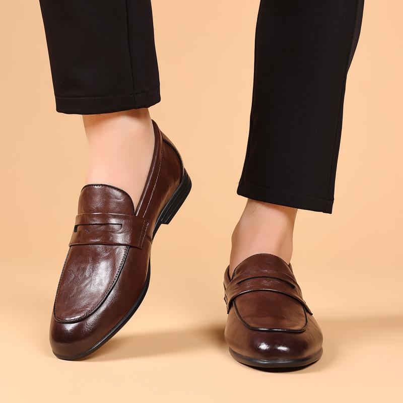 Mens Loafers & Slip-Ons | Watkins Loafer Dress Shoes Cognac