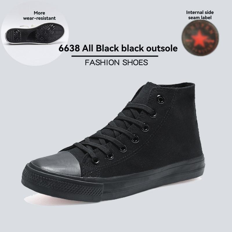 Mens Sneakers | Estanqueiro High Top Sneaker – Black Mens Black Overflow