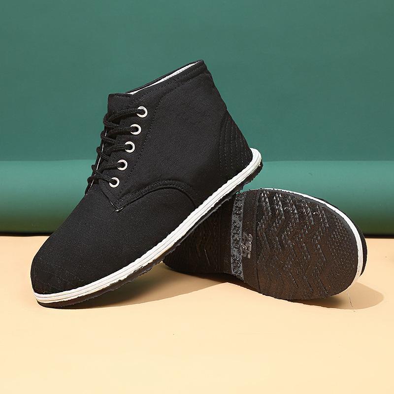 Mens Sneakers | Heron Low Top Sneaker – Cup Sole Mens Black Synthetic Embossed