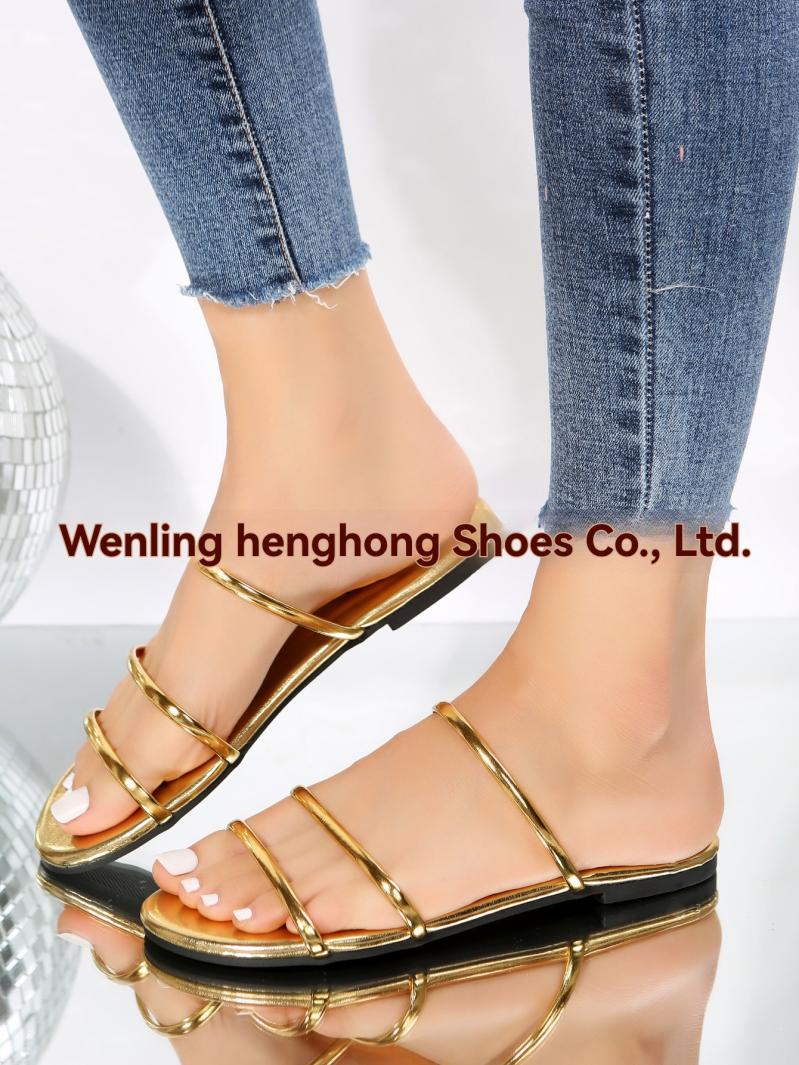 Womens Block Heels | Spinna Strappy Flat Sandal Block Heels Block Heels