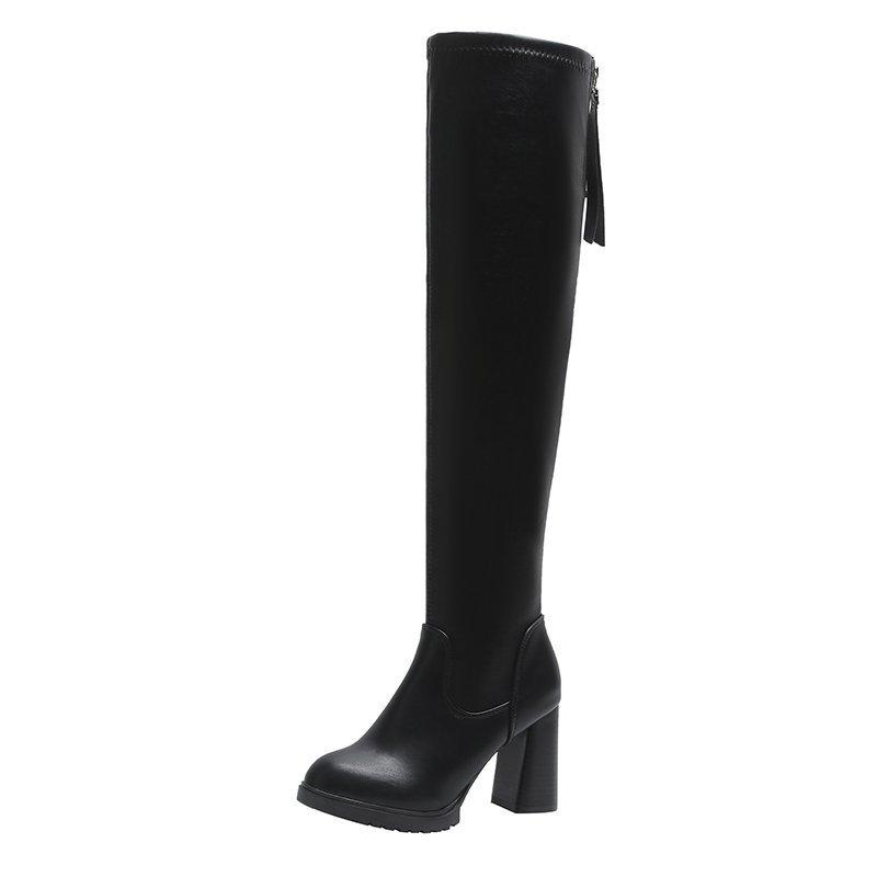 Womens Boots | Auster Knee-High Boot – Black Boots Black