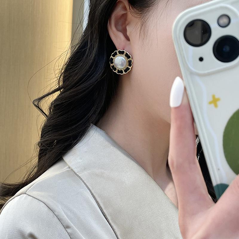 Womens Jewelry | Cian Button Earrings Accessories Black/Gold Multi