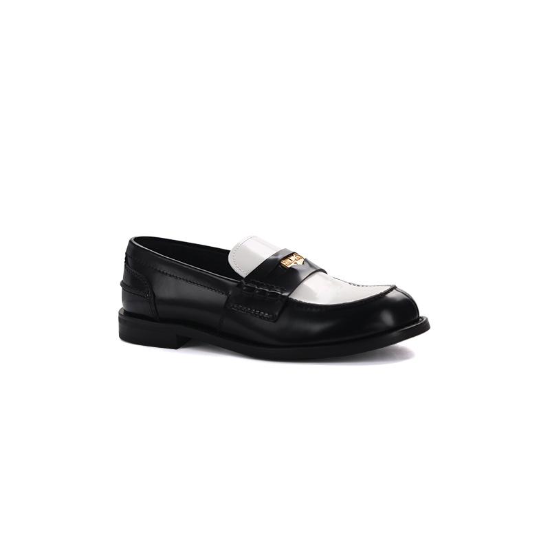 Womens Loafers & Oxfords | Adibaen Loafer Loafers & Oxfords Black/White