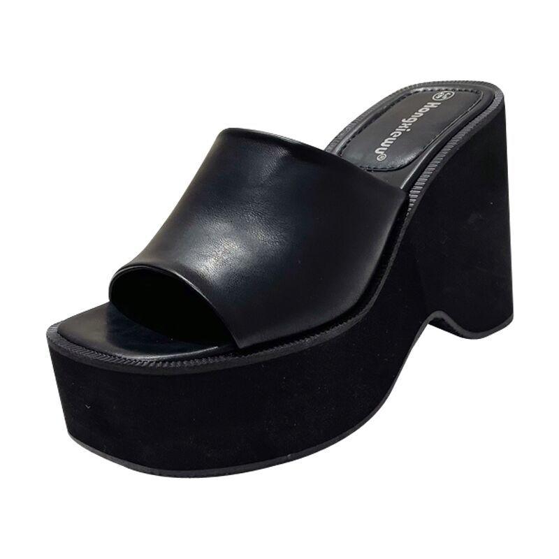 Womens Platform Sandals | Maysee Mule – Platform Platform Sandals Other Black Leather Smooth