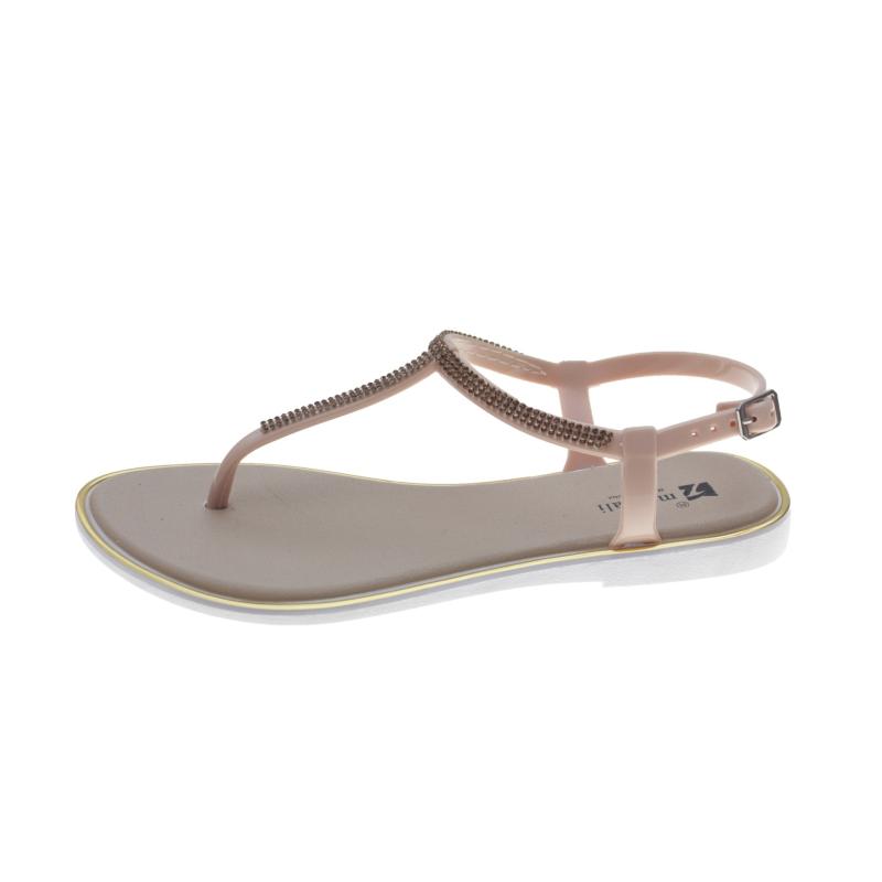 Womens Sandals | Deverena T-Strap Sandal Flat Sandals Dark Beige