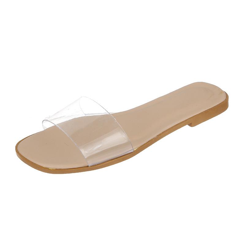 Womens Sandals | Glaeswen Slide Sandal Flat Sandals Clear