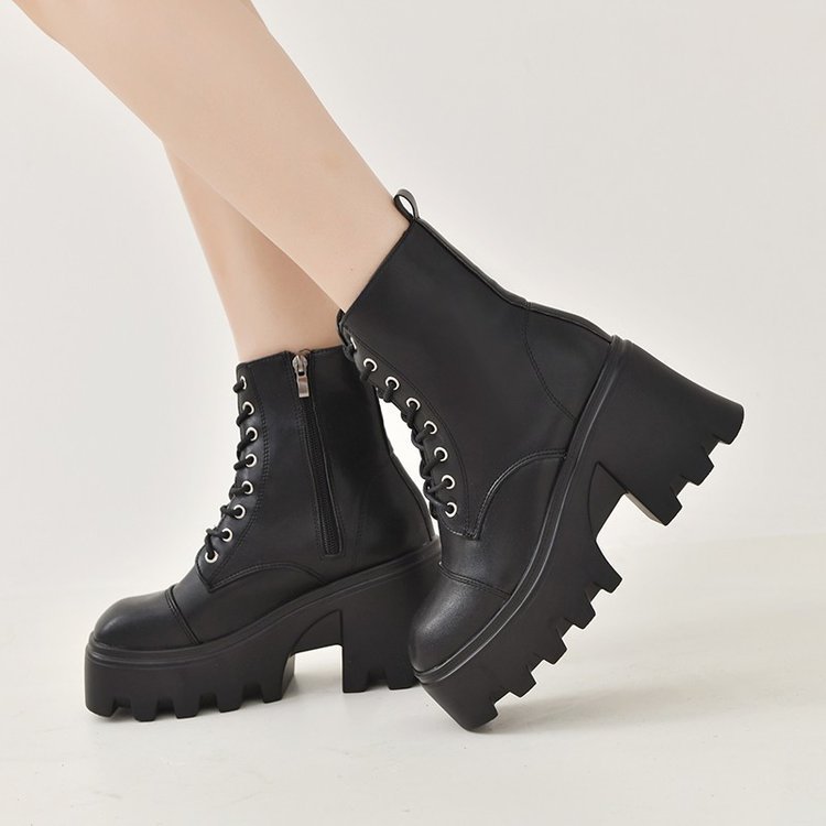 Womens Boots | Marthia Combat Ankle Boot – Black Boots Boots