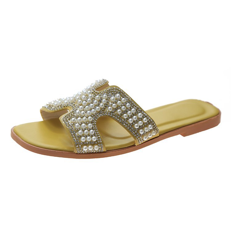 Womens Flat Sandals | Elenaa Slide Sandal Flat Sandals Bone